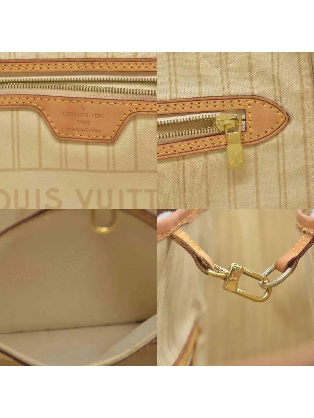 $2130 2014 Louis Vuitton  Damier Azur Neverfull MM AR1134